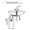 Diagram showing the connection of a low-pressure faucet to a small water heater. Anteprima dell’immagine prodotto