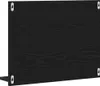 A black wooden shelf with mounting brackets visible. Produktbild-Vorschau