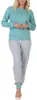 Normann Damen Schlafanzug Pyjama langarm in Sterne Optik ; Produktbild-Vorschau 2