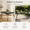 Klapptisch 180x74x74 cm Schwarz klappbarer Gartentisch Produktbild-Vorschau 2