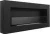 A black, modern ethanol fireplace mounted on a wall. Anteprima dell’immagine prodotto