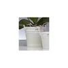 Blumentopf, Übertopf mit Henkel Porzellan weiß H. 14cm D. Produktbild-Vorschau 1