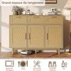 Credenza in legno e rattan con ante e cassetti, piedini Anteprima dell’immagine prodotto 4