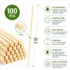 100 bastoncini di legno di pino per zucchero filato, Anteprima dell’immagine prodotto 3