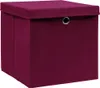 vidaXL Scatole di immagazzinaggio con coperchi 4 pezzi. Anteprima dell’immagine prodotto 1