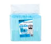 A package of blue pet training pads with a puppy wearing glasses on the label. Produktbild-Vorschau