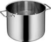 A stainless steel pot with handles, shown from a slightly elevated front-side angle against a white background. Produktbild-Vorschau