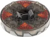 1x Lego Ninjago Spinner flach 6x6x1 schwarz gold Krone Produktbild-Vorschau 2