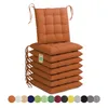 Lavea® Sitzkissen 40x40 cm - 8er Set,  mit Stoffbändern – Produktbild-Vorschau 1