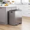 SONGMICS Mülltrenner 2 x 30,0 l silber Produktbild-Vorschau 15