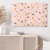 DEQORI Glasbild Echtglas 90x60 cm 'Rosa Terrazzo-Zauber' Produktbild-Vorschau 4