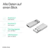 Adapter USB 2.0 A Stecker auf USB 3.1 C Buchse, weiß Produktbild-Vorschau 4