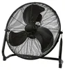 A black floor fan is shown against a white background. Náhľad obrázku produktu