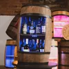 Botte in legno con luci LED RGB, portabottiglie in stile Anteprima dell’immagine prodotto 4