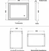 LED Badspiegel Badezimmerspiegel 80x60 cm mit Beleuchtung Produktbild-Vorschau 8