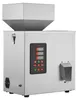A stainless steel automatic weighing and filling machine with a digital display and control panel. Náhľad obrázku produktu