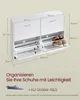 VASAGLE Schuhschrank 4 Klappen, Schuhkipper, Schuhregal, Produktbild-Vorschau 6