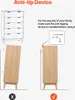 An illustration showing how to install an anti-tip device on a dresser. Voir les images du produit