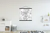 MuchoWow® Textilposter Mönchengladbach - Karte - Stadtplan Produktbild-Vorschau 2