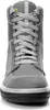 A close-up, front-facing view of a gray winter boot. Produktbild-Vorschau