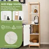 GOPLUS Badezimmerschrank, Hochschrank mit verstellbarem Produktbild-Vorschau 7