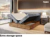 MEBLINI Boxspringbett mit Bettkasten - Gepolstert Produktbild-Vorschau 5