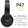 A black pair of headphones with text and icons describing its features. Produktbild-Vorschau