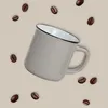 Kaffeebecher 6er Set Emaille-Optik einfarbig Vintage Produktbild-Vorschau 3