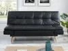 Schlafsofa Klappsofa 3-Sitzer - Kunstleder - Schwarz - Produktbild-Vorschau 1