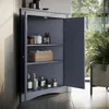 mobiletto bagno Vicco Bianco Grigio 56 x 80 cm con 2 porte, Anteprima dell’immagine prodotto 6