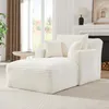 Modernes Chaiselongue Sofa aus Cord, bequemes Schlafsofa Produktbild-Vorschau 5