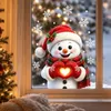 XL Fensterbild Weihnachten Schneemann mit Herz W8 Produktbild-Vorschau 3