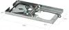 A metal mousetrap with dimensions indicated by white lines and text. Produktbild-Vorschau
