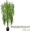 Salice Pianta Albero Artificiale Plastica 180cm con Legno Anteprima dell’immagine prodotto 1
