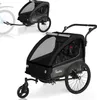Kinderfahrradanhänger und Kinderwagen 2 in 1 mit Federung, Produktbild-Vorschau 1