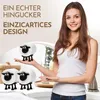 Držák na toaletní papír s ovečkou, 2 kusy, černý, pro role Náhled obrázku produktu 4