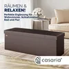 CASARIA® Lavice s úložným prostorem Skládací hnědá Náhled obrázku produktu 2