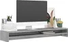 vidaXL Stojan na monitor Grey Sonoma 100x24x13 cm Materiál Náhľad obrázku produktu 3
