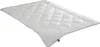 A white quilted duvet is shown lying flat on a white background. Produktbild-Vorschau
