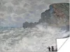 MuchoWow® Poster Raues Wetter in Etretat - Gemälde von Produktbild-Vorschau 1