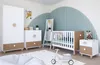 ZEE Lettino LOFT 2 in 1 120x60 cm Bianco Convertibile in Anteprima dell’immagine prodotto 5