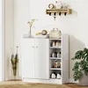 HOMCOM Schuhschrank mit 4 Fächer Schuhregal Kommode Produktbild-Vorschau 7