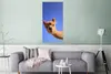 MuchoWow® Poster Alpaka - Braun - Blau 60x120 cm - Produktbild-Vorschau 5