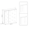 Spiegelschrank 60cm, matt schwarz PUEBLA-56-BLACK Produktbild-Vorschau 6
