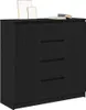 Möbel Sideboard mit Schubladen Schwarz Eichen-Optik Produktbild-Vorschau 4