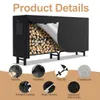 Pevný regál na dřevo pro krb, nosnost 300 kg, rozměry 244 x Náhled obrázku produktu 7