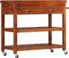Carrello portavivande 100x48x89 cm in legno massiccio di Anteprima dell’immagine prodotto 8