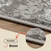Tapis Crystal Moderne Gris clair Noir Salon 140 x 200 cm Voir les images du produit 8