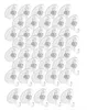 A collection of clear plastic suction cup hooks arranged in rows. Produktbild-Vorschau