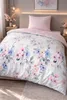 Baumwolle Bettwäsche 155x220cm 2-teilig Set Rosa Weiß Produktbild-Vorschau 1